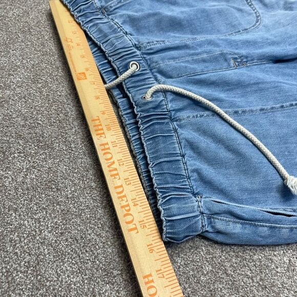 J.crew Women's Drawstring Waist Jeans Size 29 cotton blue medium wash denim - Picture 9 of 12